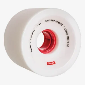 Store Conical Cruiser - White/Red - Skateboard Wheel 70mm Wheels | Components