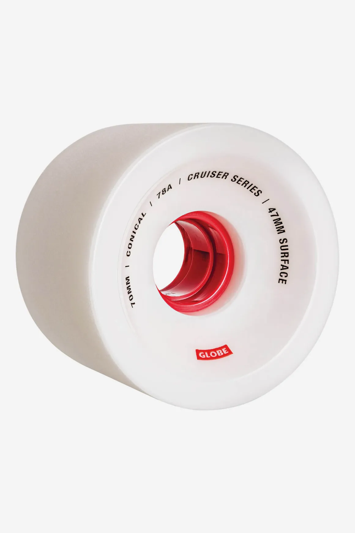 conical_cruiser__whitered__skateboard_wheel_mm_whitered_0-2.webp Store Conical Cruiser - White/Red - Skateboard Wheel 70mm Wheels | Components