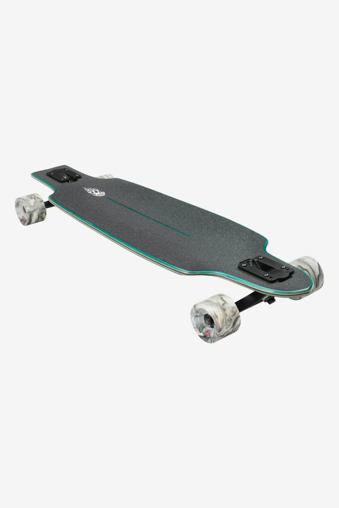 prowler_mid__green_flames___longboard_3.webp Clearance Prowler Mid - - 34" Longboard Longboards