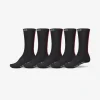 Hot Stripe Hi Crew Sock 5 Pack - Socks